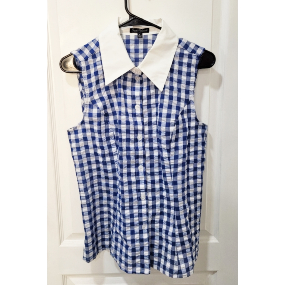 NEVER WORN NWOT Button Down Smak Parlour Unique Vintage 1950s Pinup Tank Top